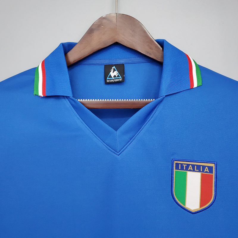 Camisola Itália Home 1982 - Retrô