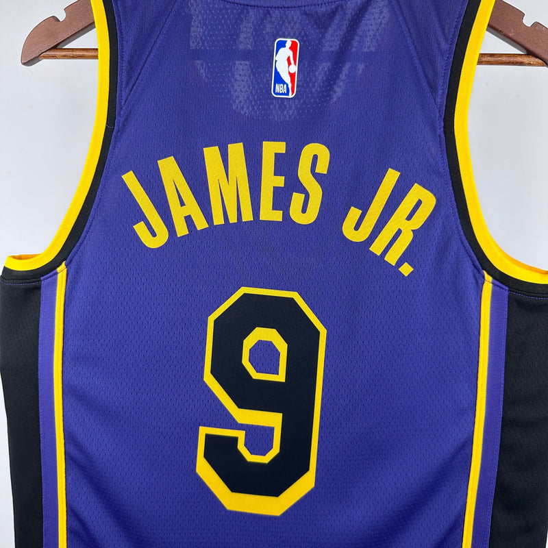 Regata Los Angeles Lakers Statement Edition Bronny James Roxa