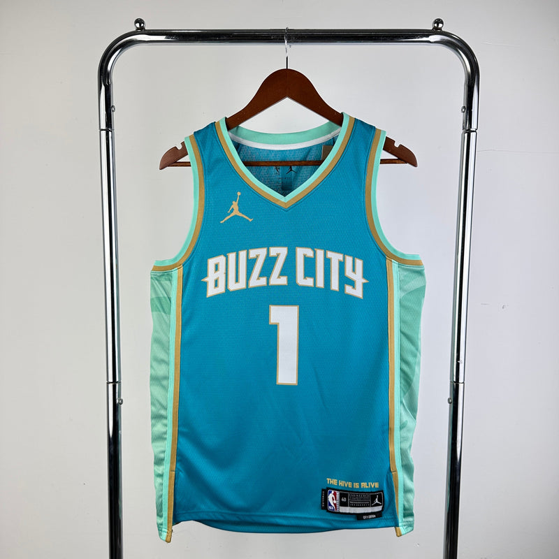 Regata Charlotte Hornets 23/24 City Edition LaMelo Ball Azul