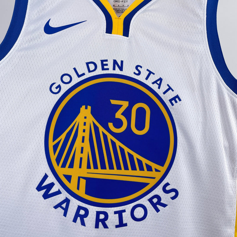 Regata Golden State Warriors 23/24 Association Edition Stephen Curry Branca
