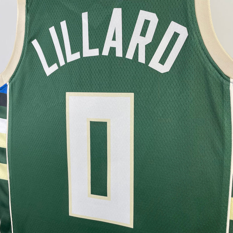 Regata Milwaukee Bucks 23/24 Icon Edition Damian Lillard Verde
