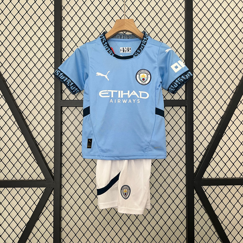 Manchester City Home 2024/2025 Children's Kit 