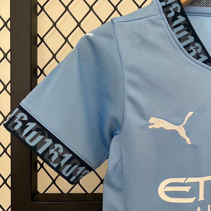 Manchester City Home 2024/2025 Children's Kit 
