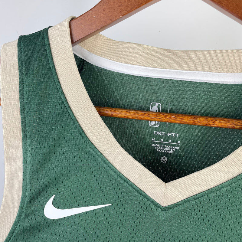 Regata Milwaukee Bucks 23/24 Icon Edition Damian Lillard Verde