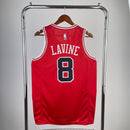 Regata Chicago Bulls 23/24 Icon Edition Zach LaVine Vermelha