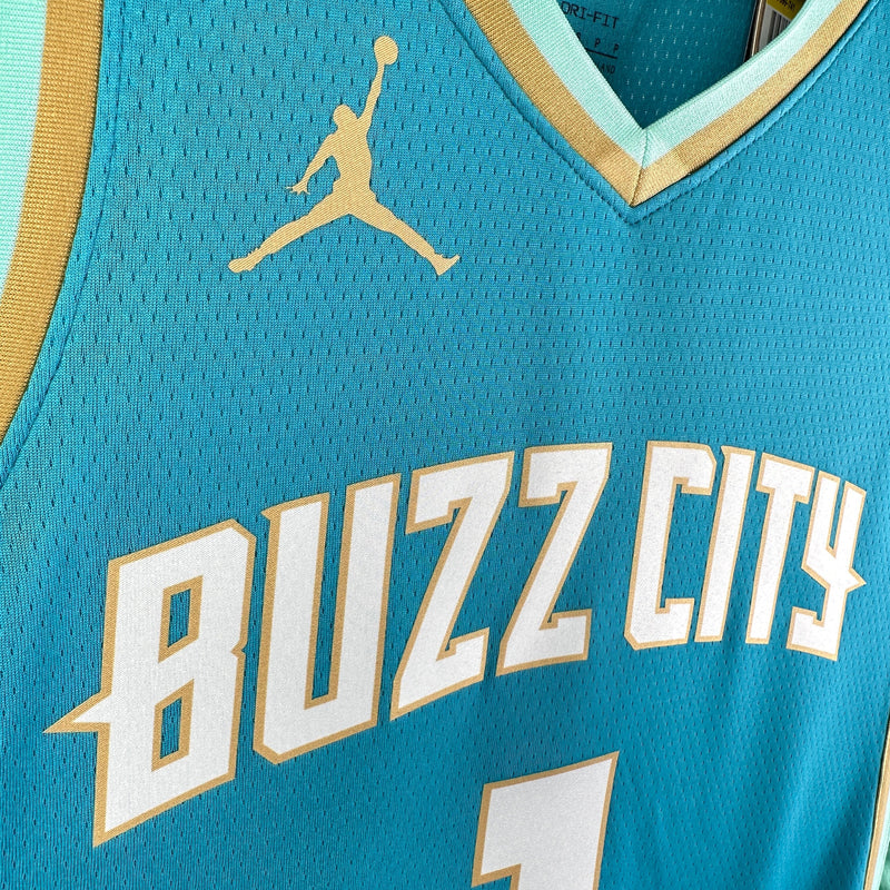 Regata Charlotte Hornets 23/24 City Edition LaMelo Ball Azul