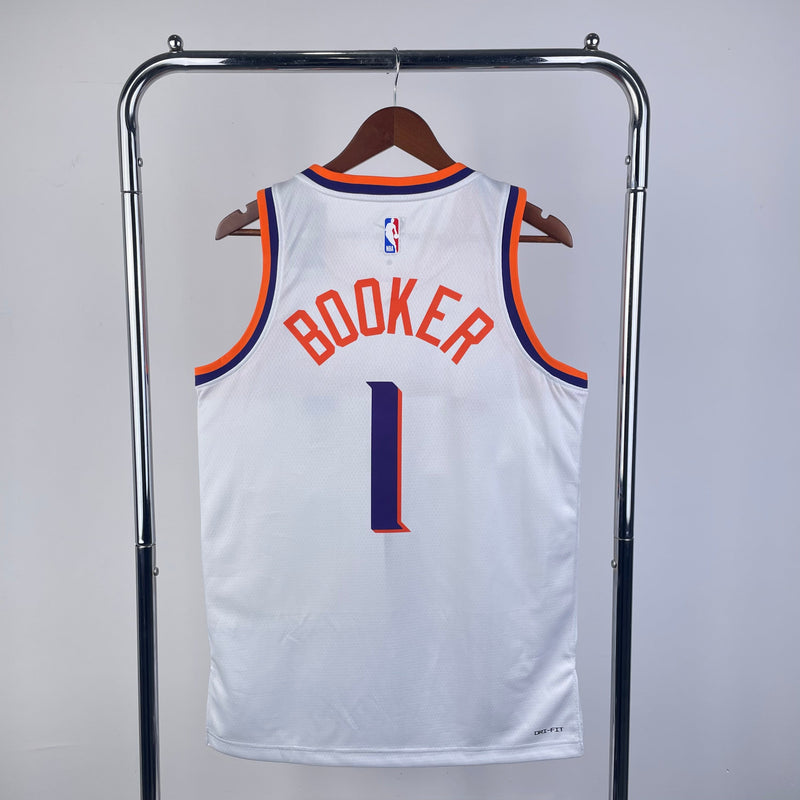 Regata Phoenix Suns 23/24 Association Edition Devin Booker Branca