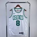 Regata Boston Celtics 23/24 Association Edition Kristaps Porzingis Branca