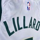 Regata Milwaukee Bucks 23/24 Association Edition Damian Lillard Branca