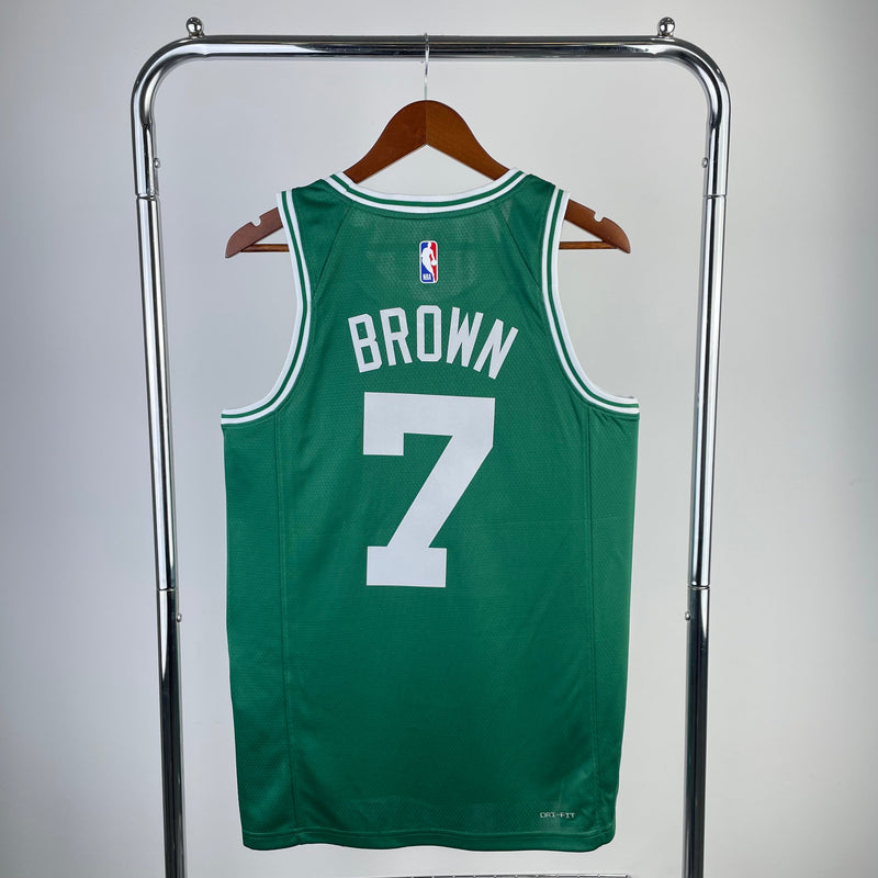Regata Boston Celtics 23/24 Icon Edition Jaylen Brown Verde