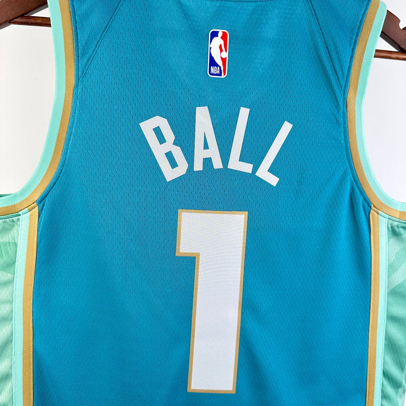 Regata Charlotte Hornets 23/24 City Edition LaMelo Ball Azul