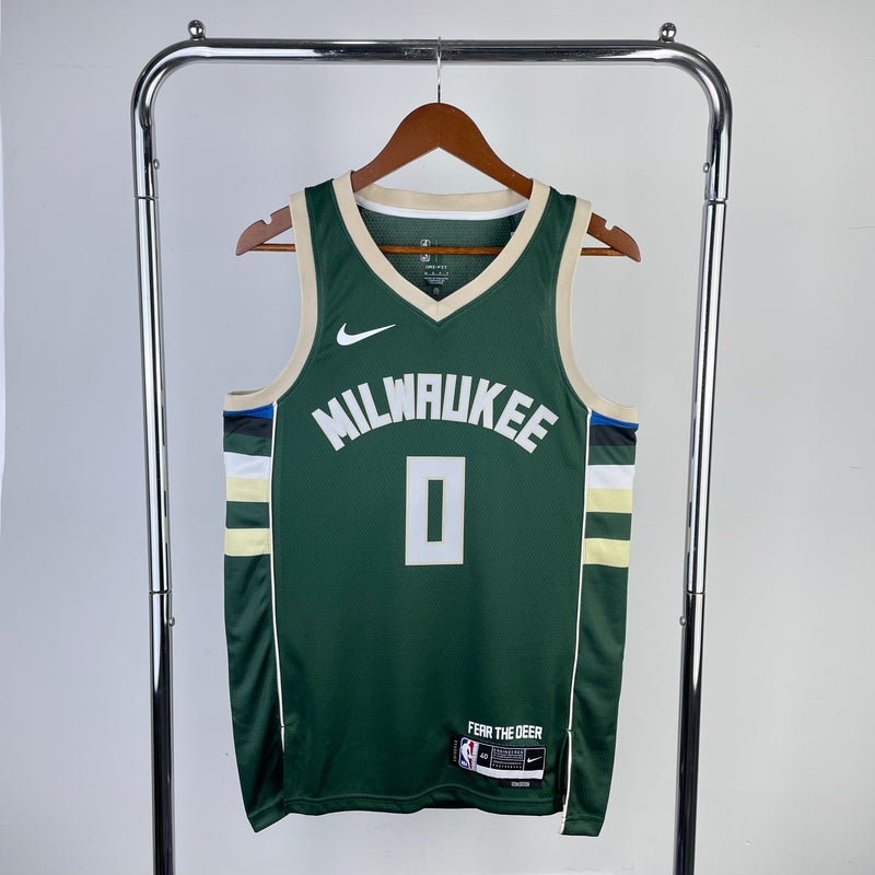 Regata Milwaukee Bucks 23/24 Icon Edition Damian Lillard Verde