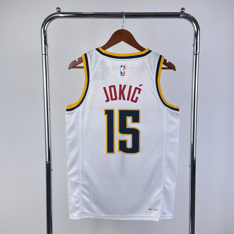Regata Denver Nuggets 23/24 Association Edition Nikola Jokic Branca