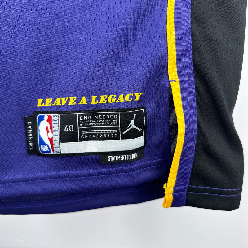 Regata Los Angeles Lakers Statement Edition Bronny James Roxa