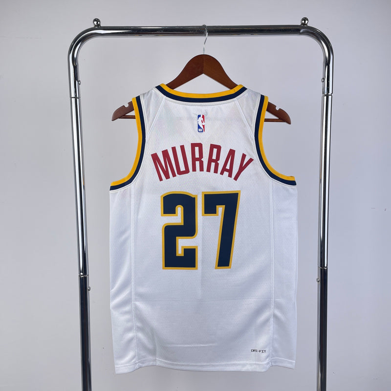 Regata Denver Nuggets 23/24 Association Edition Jamal Murray Branca