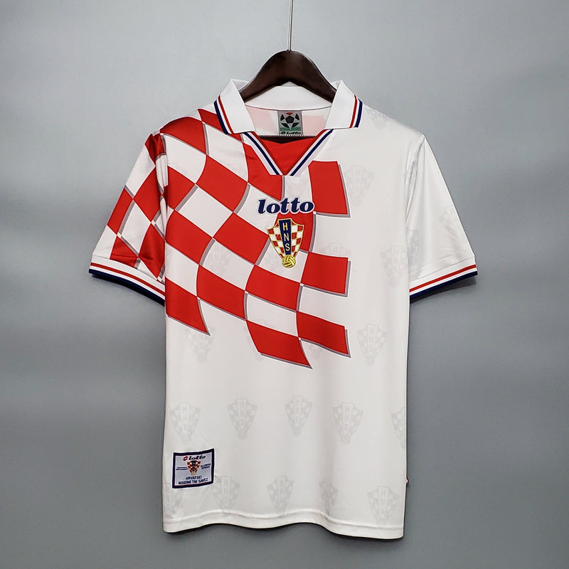 Camisola Croácia 1998 Home - Retrô