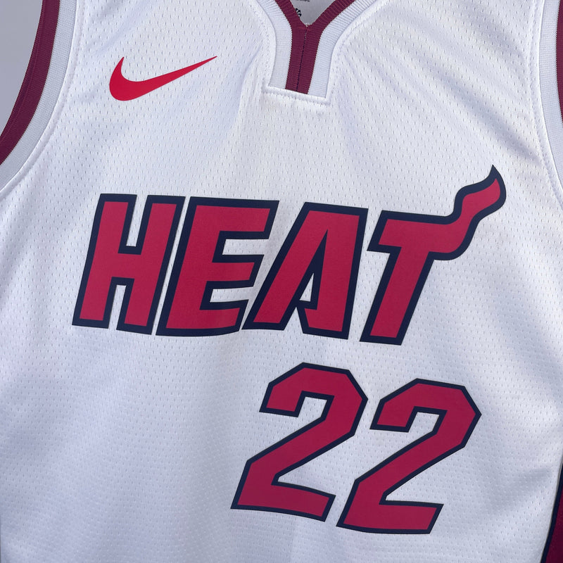 Regata Miami Heat 23/24 Association Edition Jimmy Butler Branca
