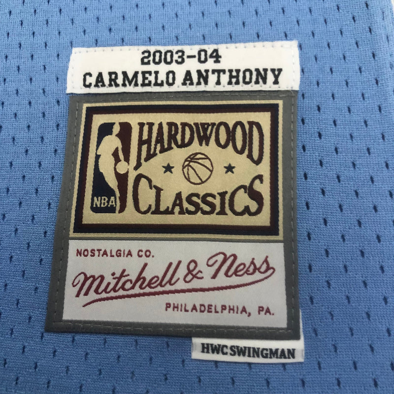 Regata NBA Denver Nuggets Retrô Mitchell & Ness 2003/2004 Carmelo Anthony