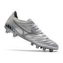 Chuteira Campo Mizuno Morelia Neo III Elite FG Prata + MEIA DE BRINDE 🎁