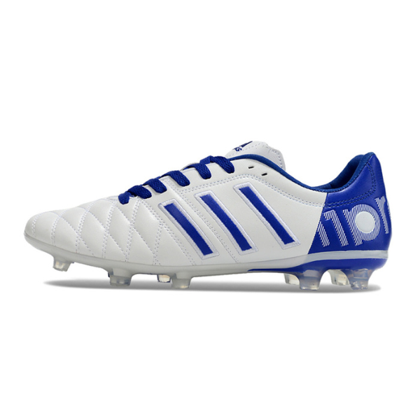 Chuteira Campo Adidas Adipure 11Pro Branca e Azul + MEIA DE BRINDE 🎁
