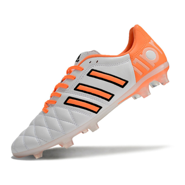 Chuteira Campo Adidas Adipure 11Pro Branca e Laranja + MEIA DE BRINDE 🎁