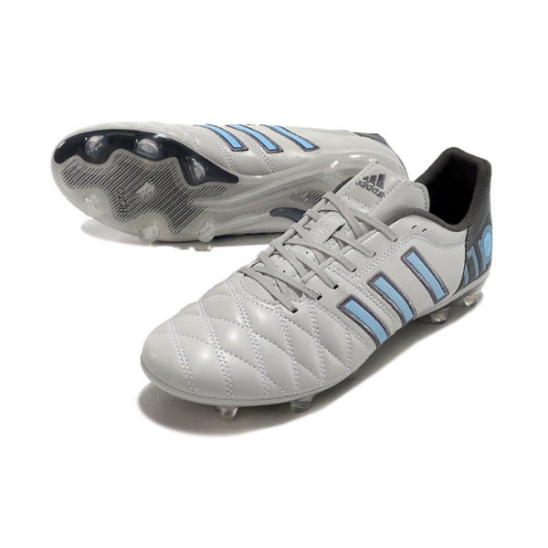Chuteira Campo Adidas Adipure 11Pro Cinza e Azul + MEIA DE BRINDE 🎁