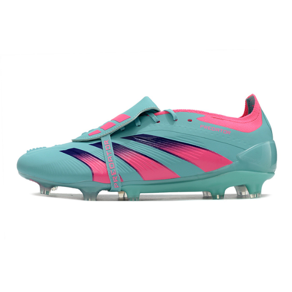 Chuteira Campo Adidas Predator 30 Elite Com Lingua FG Azul e Rosa + MEIA DE BRINDE 🎁