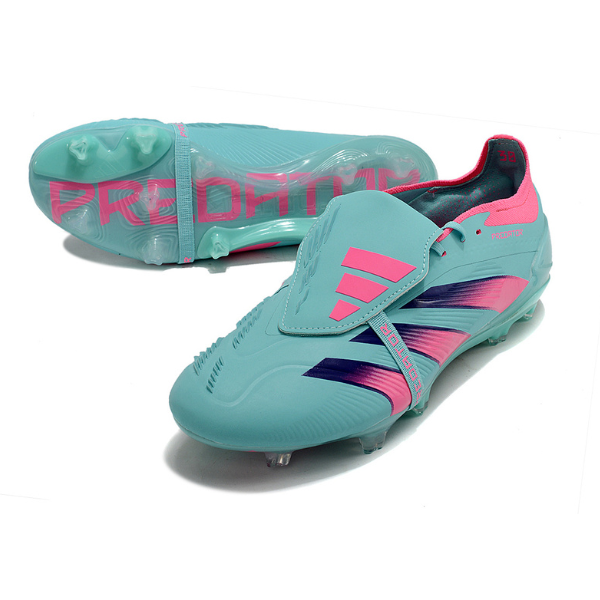 Chuteira Campo Adidas Predator 30 Elite Com Lingua FG Azul e Rosa + MEIA DE BRINDE 🎁