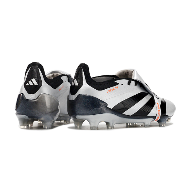 Chuteira Campo Adidas Predator 30 Elite Com Lingua FG Prata e Preta + MEIA DE BRINDE 🎁