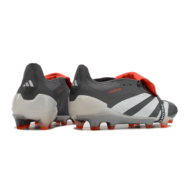 Chuteira Campo Adidas Predator 30 Elite Com Lingua FG Cinza e Branca + MEIA DE BRINDE 🎁