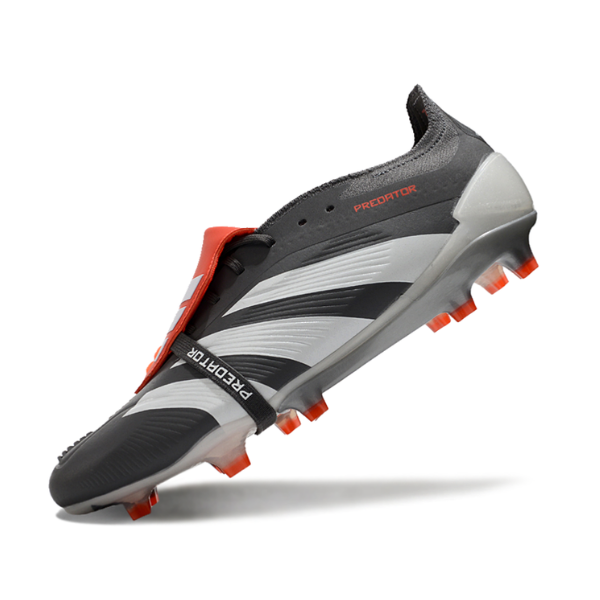 Chuteira Campo Adidas Predator 30 Elite Com Lingua FG Cinza e Branca + MEIA DE BRINDE 🎁