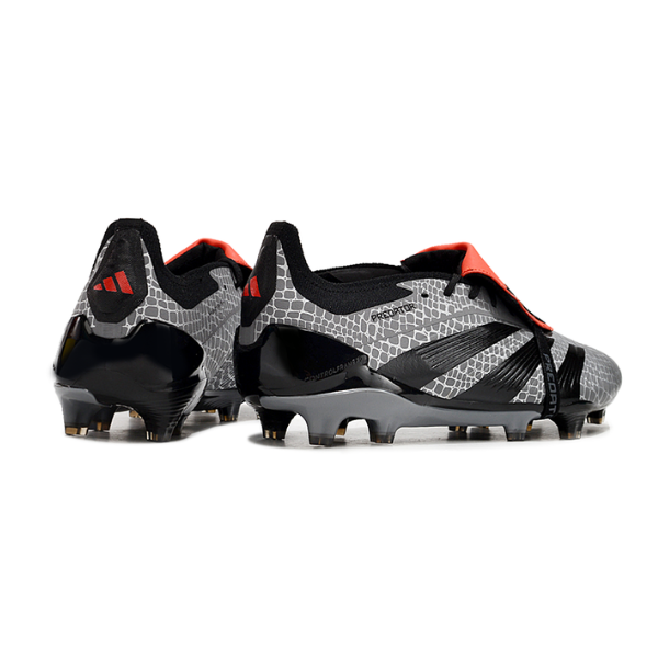 Chuteira Campo Adidas Predator 30 Elite Com Lingua FG Cinza e Preta + MEIA DE BRINDE 🎁