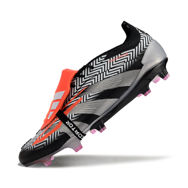 Chuteira Campo Adidas Predator 30 Elite Com Lingua FG Prata, Cinza e Branca + MEIA DE BRINDE 🎁