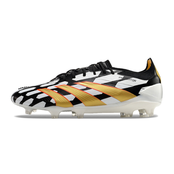 Chuteira Campo Adidas Predator 30 Elite FG Branca e Preta + MEIA DE BRINDE 🎁