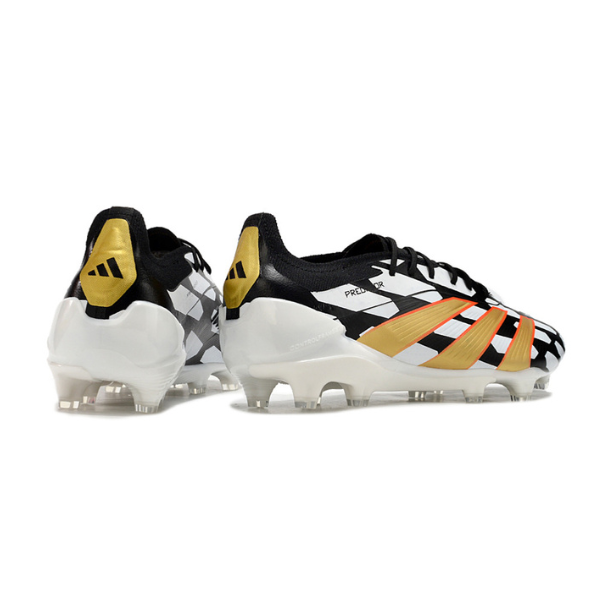 Chuteira Campo Adidas Predator 30 Elite FG Branca e Preta + MEIA DE BRINDE 🎁