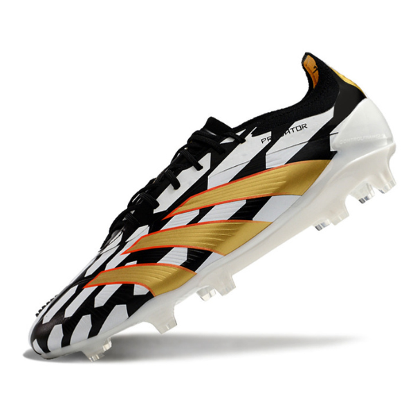 Chuteira Campo Adidas Predator 30 Elite FG Branca e Preta + MEIA DE BRINDE 🎁