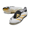 Chuteira Campo Adidas Predator 30 Elite Com Lingua FG Branca, Preta e Amarela + MEIA DE BRINDE 🎁