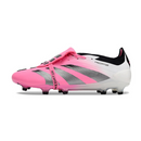 Chuteira Campo Adidas Predator 30 Elite Com Lingua FG Branca e Rosa + MEIA DE BRINDE 🎁