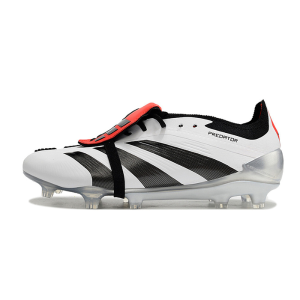 Chuteira Campo Adidas Predator 30 Elite Com Lingua FG Branca e Preta + MEIA DE BRINDE 🎁