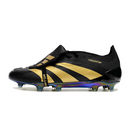 Chuteira Campo Adidas Predator 30 Elite Com Lingua FG Preta e Dourada + MEIA DE BRINDE 🎁