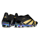 Chuteira Campo Adidas Predator 30 Elite Com Lingua FG Preta e Dourada + MEIA DE BRINDE 🎁