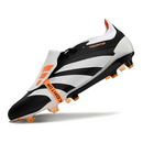 Chuteira Campo Adidas Predator 30 Elite Com Lingua FG Preta, Branca e Laranja + MEIA DE BRINDE 🎁