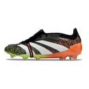 Chuteira Campo Adidas Predator 30 Elite Com Lingua FG Preta, Verde e Laranja + MEIA DE BRINDE 🎁