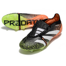 Chuteira Campo Adidas Predator 30 Elite Com Lingua FG Preta, Verde e Laranja + MEIA DE BRINDE 🎁