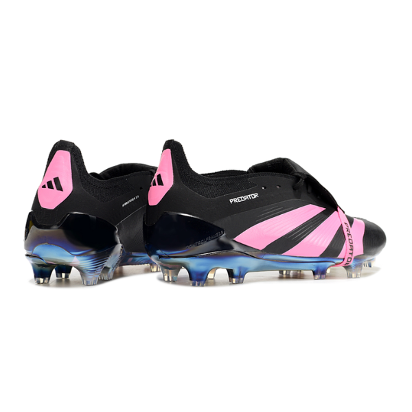 Chuteira Campo Adidas Predator 30 Elite Com Lingua FG Preta e Rosa + MEIA DE BRINDE 🎁
