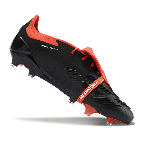 Chuteira Campo Adidas Predator 30 Elite Com Lingua FG Preta e Vermelha + MEIA DE BRINDE 🎁