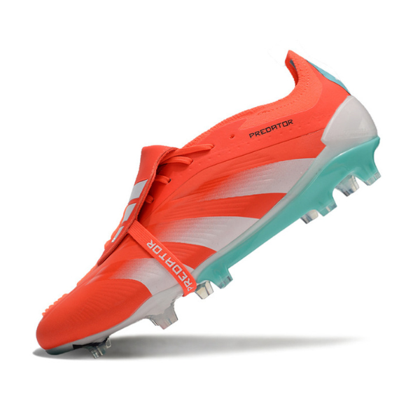 Chuteira Campo Adidas Predator 30 Elite Com Lingua FG Vermelha e Azul Claro + MEIA DE BRINDE 🎁