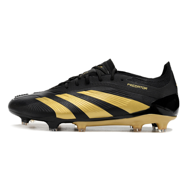 Chuteira Campo Adidas Predator 30 Elite FG Preta e Dourada + MEIA DE BRINDE 🎁