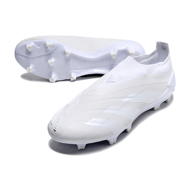 Chuteira Campo Adidas Predator 30 Elite Sem Cadarço FG Base Branca Pack + MEIA DE BRINDE 🎁