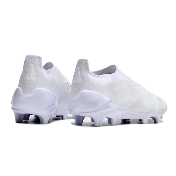 Chuteira Campo Adidas Predator 30 Elite Sem Cadarço FG Base Branca Pack + MEIA DE BRINDE 🎁